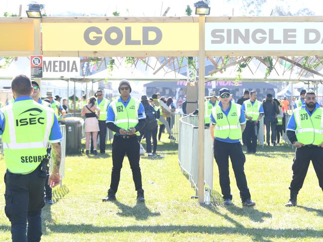 Police were posted at the festival entry. Picture: Supplied.