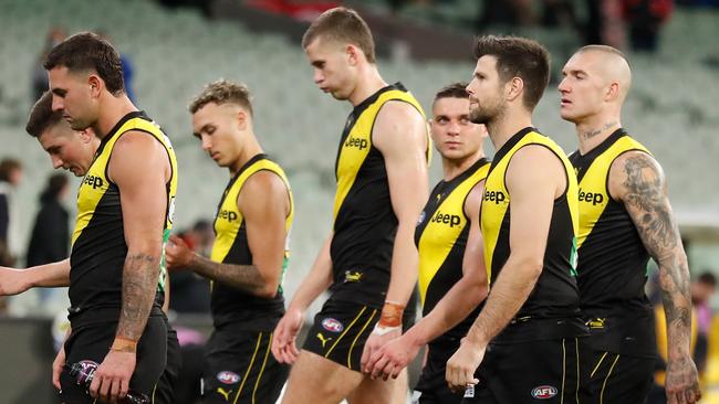 The Tigers managed only two goals on Friday night. (Photo by Michael Willson/AFL Photos via Getty Images)