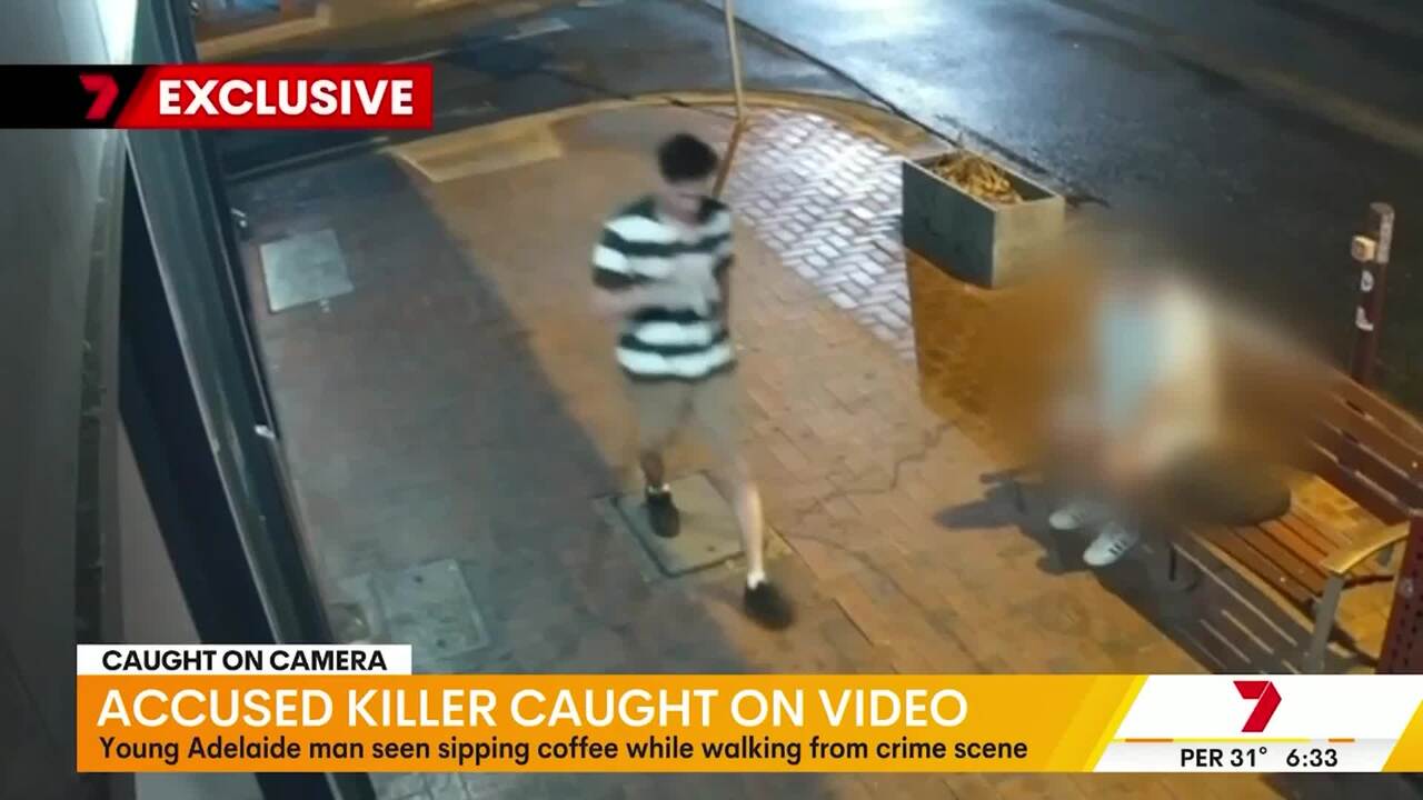 Eerie footage morning of alleged park murder