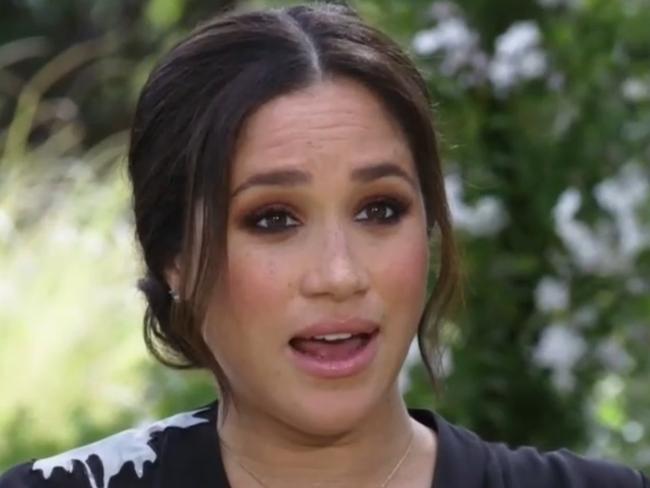 Oprah and Meghan Markle interview on CBS. Oprah discusses the headlines that Meghan Markle faced with a comparison to Catherine, Duchess of CambridgePicture: Screengrab