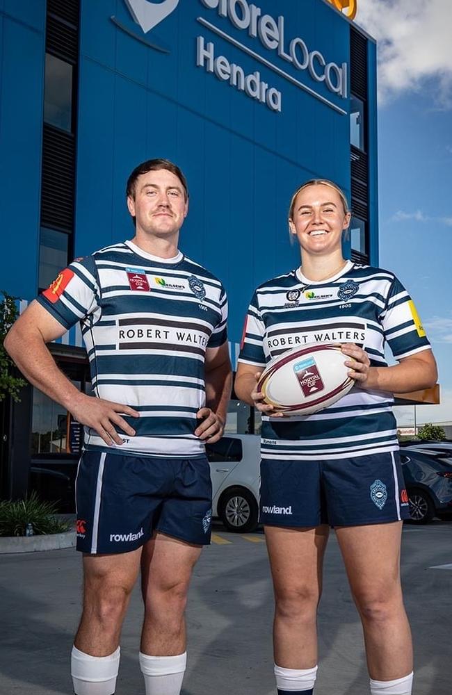 Brothers captains Noah Nielsen and Mabel Johnston. Pic: Brendan Hertel/QRU media.