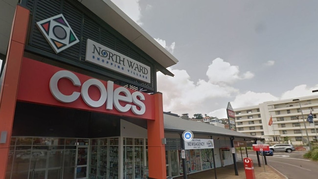 16-year-old girl sentenced for involvement in terrifying Coles, North Ward carjacking attempts, staff member stabbed with scissors. Picture: Google Maps