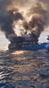 Tourists panic as Thailand ferry catches fire off 'Death Island' Koh Tao