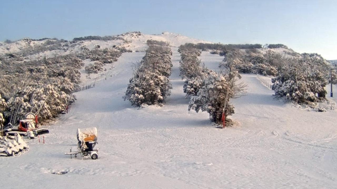 Thredbo covered in snow on Friday, May 26. Source: Ski.com.au