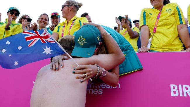 Aaron Wilson of Team Australia celebrates