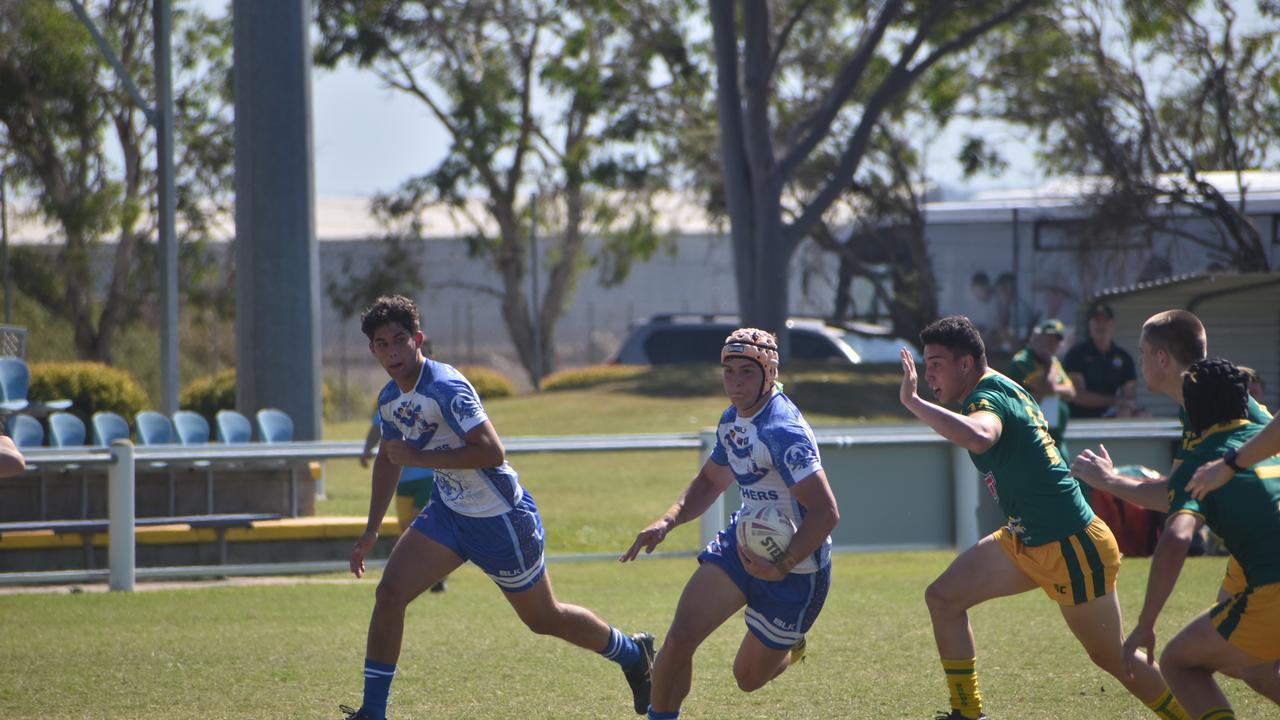 Lachlan Lerch for Ignatius Park against St Brendan's College in the Aaron Payne Cup round seven match in Mackay, August 4, 2021. Picture: Matthew Forrest