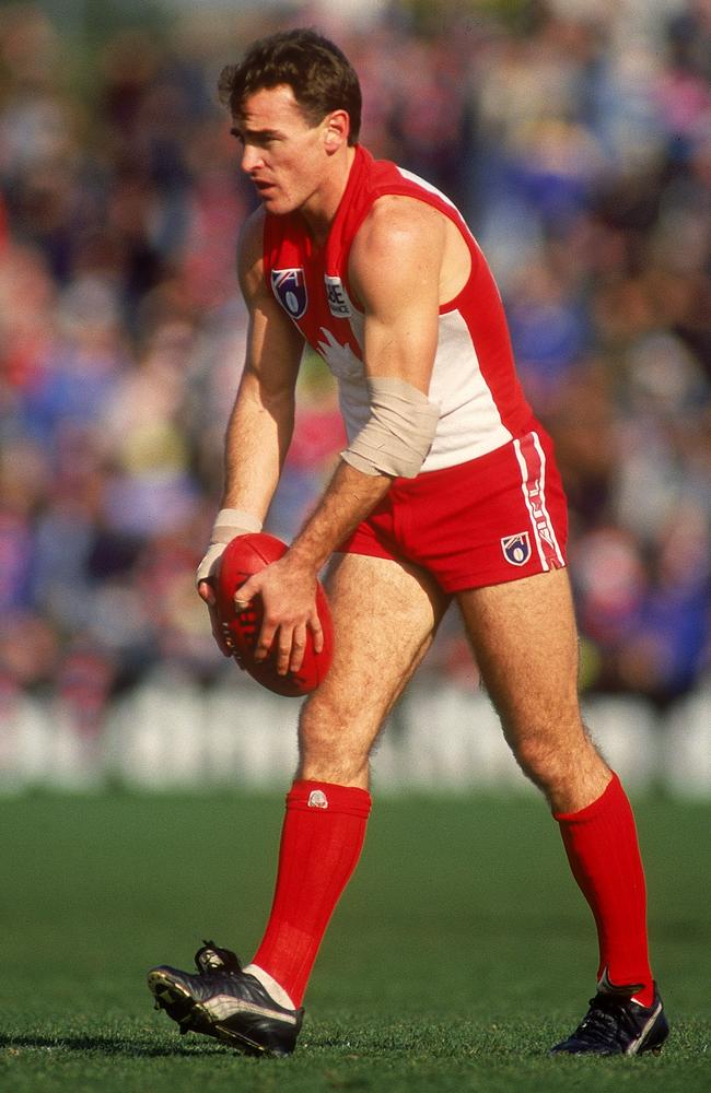 Barry Mitchell in action for Sydney in 1992. Picture: Tony Feder/Getty Images