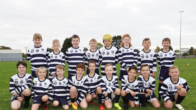 Lara Hynes under-9 football team. Picture: Alan Barber