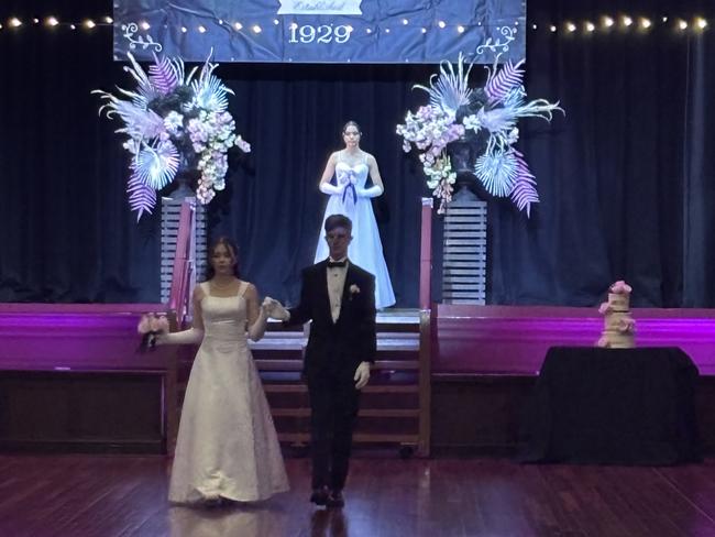 All the fun of St Mary's Debutante Ball at Maryborough City Hall.