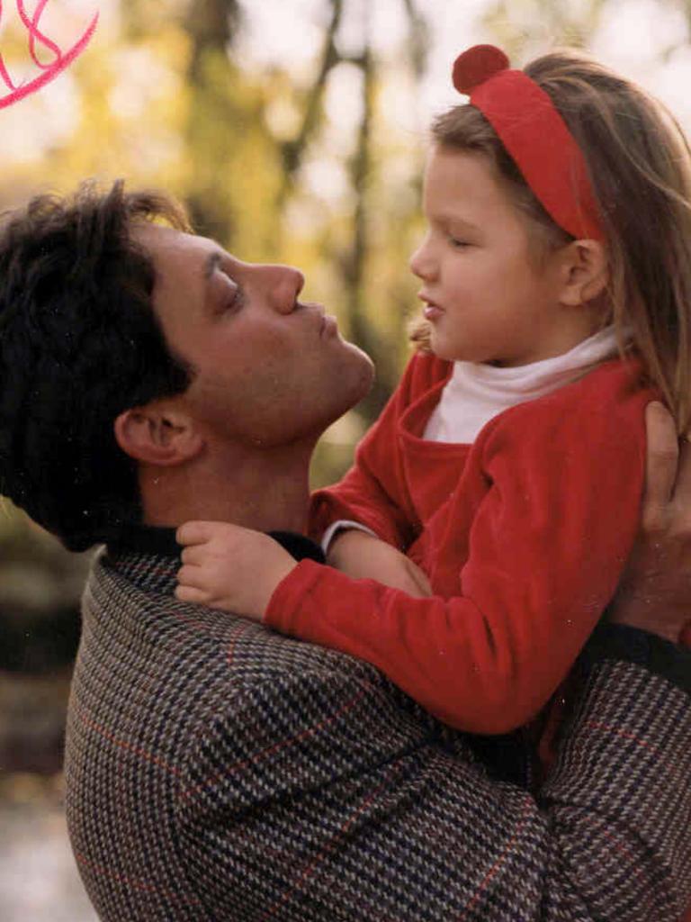 Jordan Belfort with daughter, Chandler. He once kicked his wife down a set of stairs in front of their young daughter, and then drove his car through his garage door .