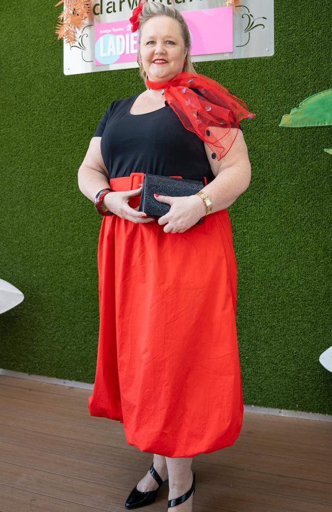 Raquel Skene at the 2023 Darwin Cup Carnival Ladies Day. Picture: Pema Tamang Pakhrin