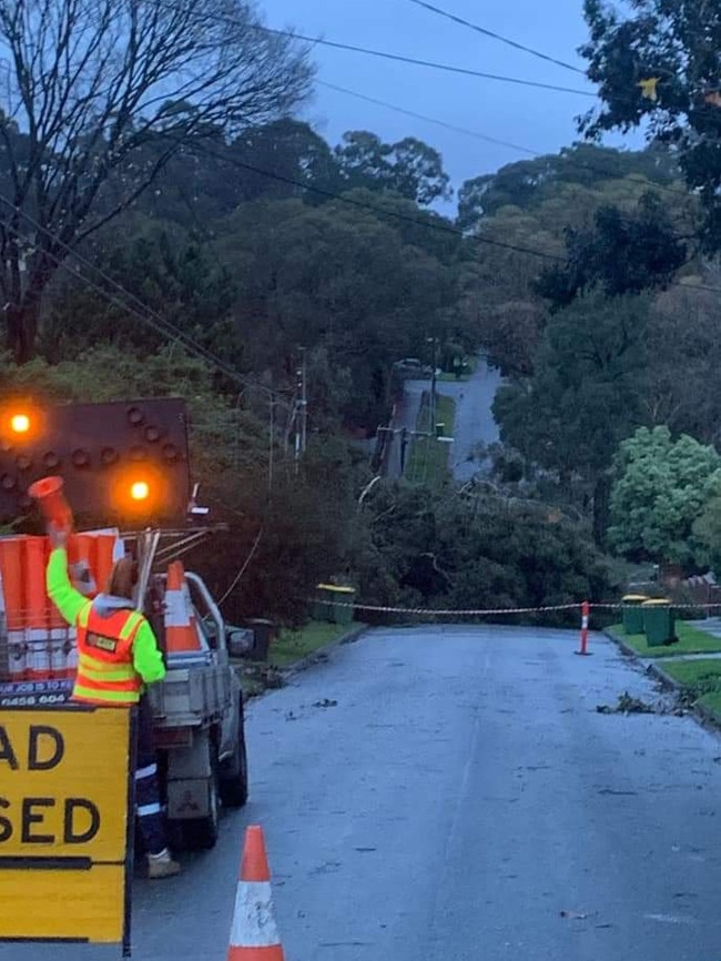 Roads have been closed across Montmorency.