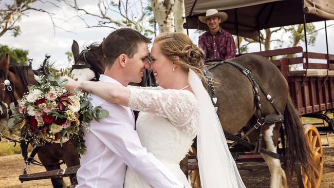 Dion Ward &amp; Ashleigh Thiele pic: Ben Clark Photography