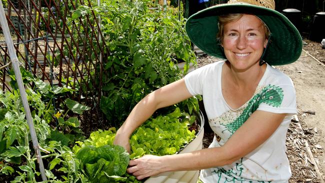 Ilona Gracey in the Balgowlah Community Garden.