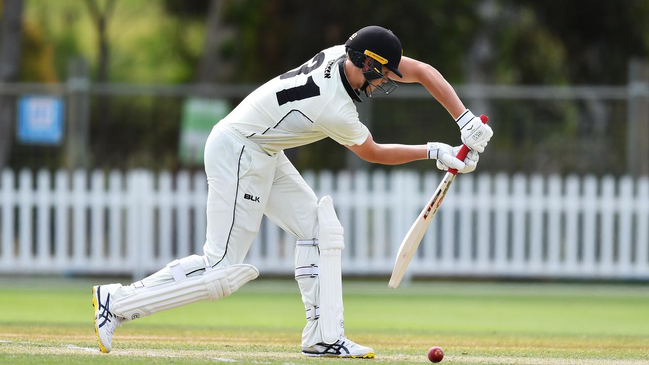 Cameron Green batted for more than a day to make 200 for Western Australia against New South Wales in Adelaide (Photo by Mark Brake/Getty Images)