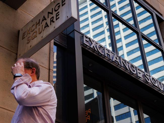 SYDNEY, AUSTRALIA - NewsWire Photos, October 29 2024. GENERIC. Stocks. Finance. Economy. People walk past the Australian Stock Exchange, ASX, on Bridge Street. Picture: NewsWire / Max Mason-Hubers