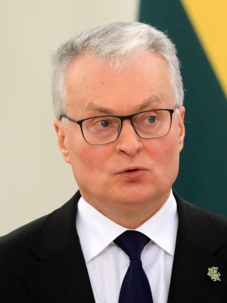 Lithuania’s President Gitanas Nauseda. Picture: Petras Malukas/AFP