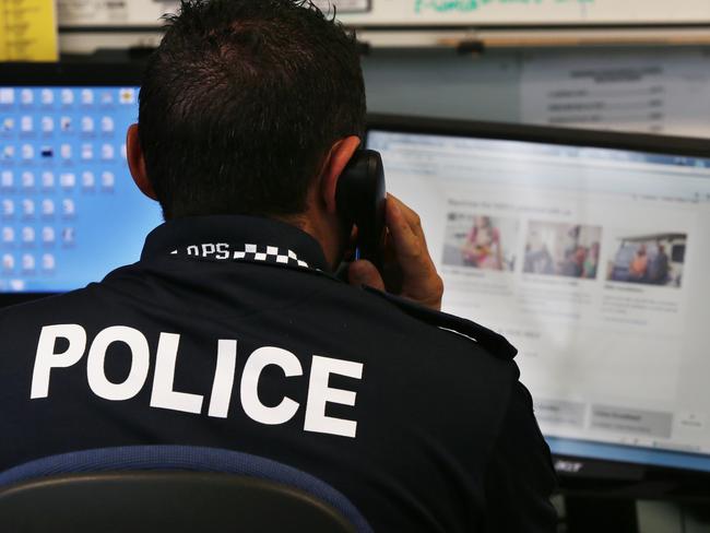 Professional fraudsters have been scamming Cairns residents into accessing their computer files by using the NBN rollout as their reason for calling. Constable Mark Gibson alerts residents to the scam. Picture: Brendan Radke.