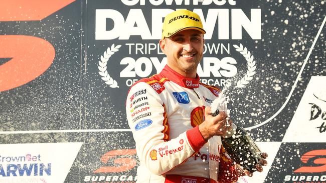 Fabian Coulthard wins Supercars Race 11, Darwin Triple Crown. Pic: Justin Kennedy