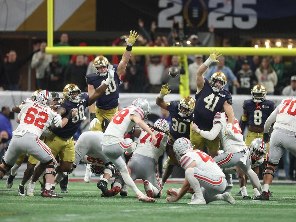 The Ohio State Buckeyes won the decider against Notre Dame 34-23. Picture: James Squire