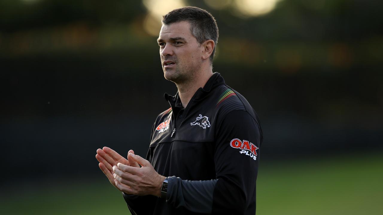 Cameron Ciraldo finished his playing career with the Panthers in 2013 and entered the club’s coaching system the following year. Picture: Mark Kolbe/Getty Images