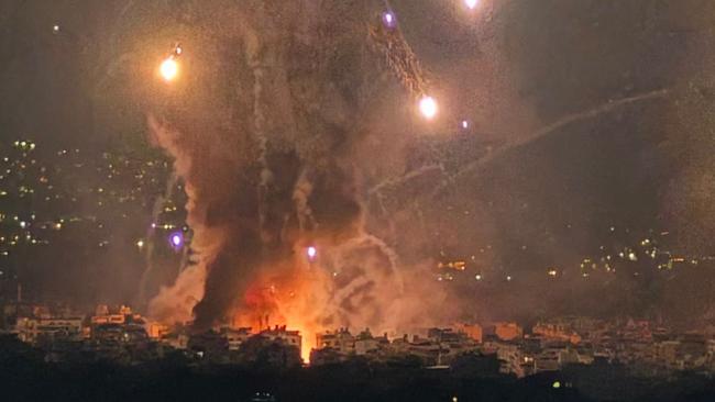 The IDF said it struck multiple Hezbollah target. Picture: Etienne Torbey/AFP