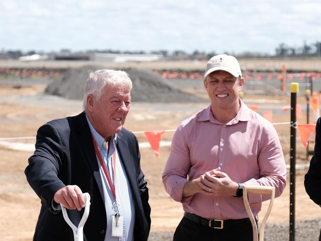 John Wagner with Deputy Premier Steven Miles.