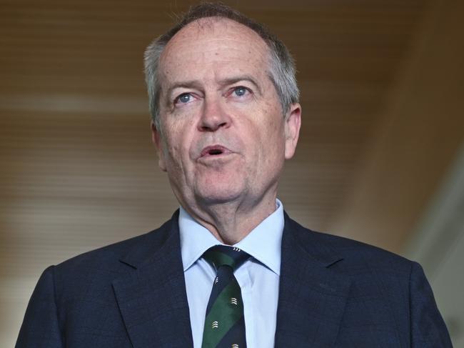 Government Services Minister Bill Shorten defended the spending, saying the former Coalition government left a ‘mess’ and cut ‘“too many staff’. Picture: Martin Ollman