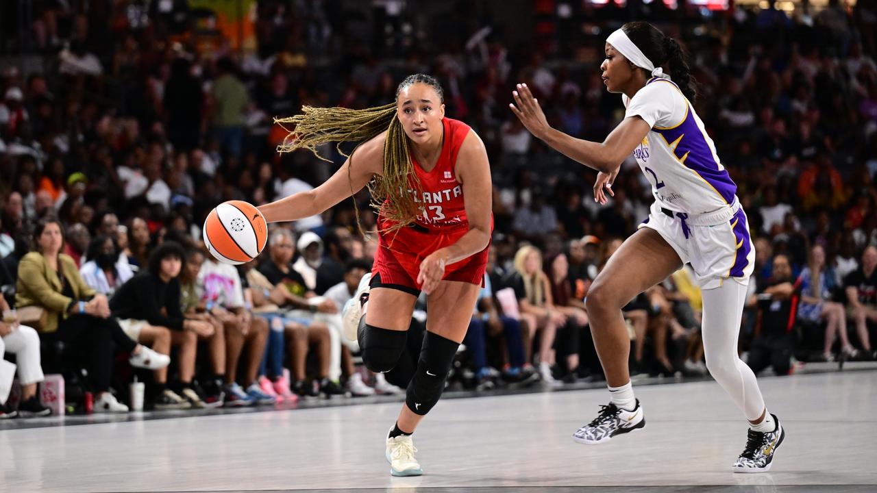 Haley Jones has spent the past two years with Atlanta in the WNBA. Picture: Adam Hagy/NBAE via Getty Images