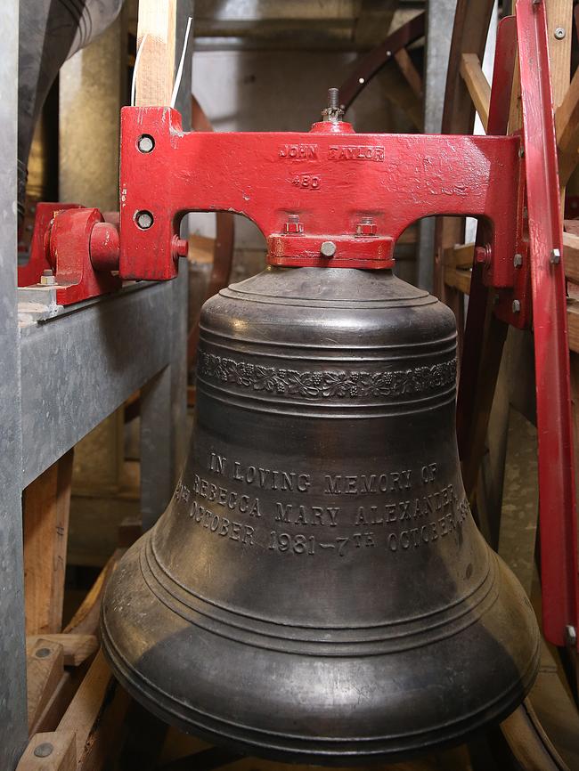 One of the other eight bells at St Jude’s Church. Picture: Danny Aarons