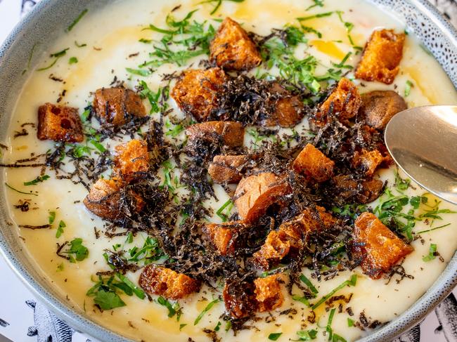 Seafood chowder with truffle. Picture: Supplied