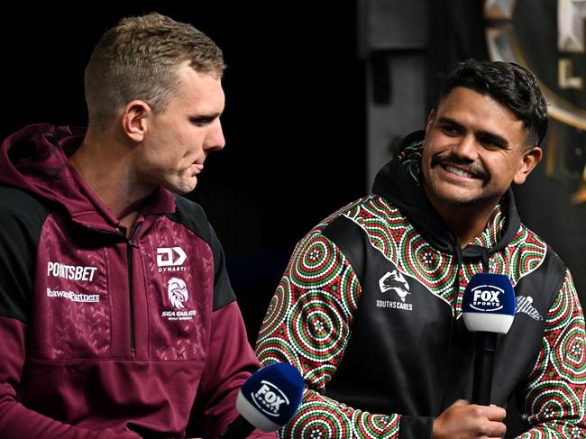 Tom Trbojevic and Latrell Mitchell. Credit: NRL Images.