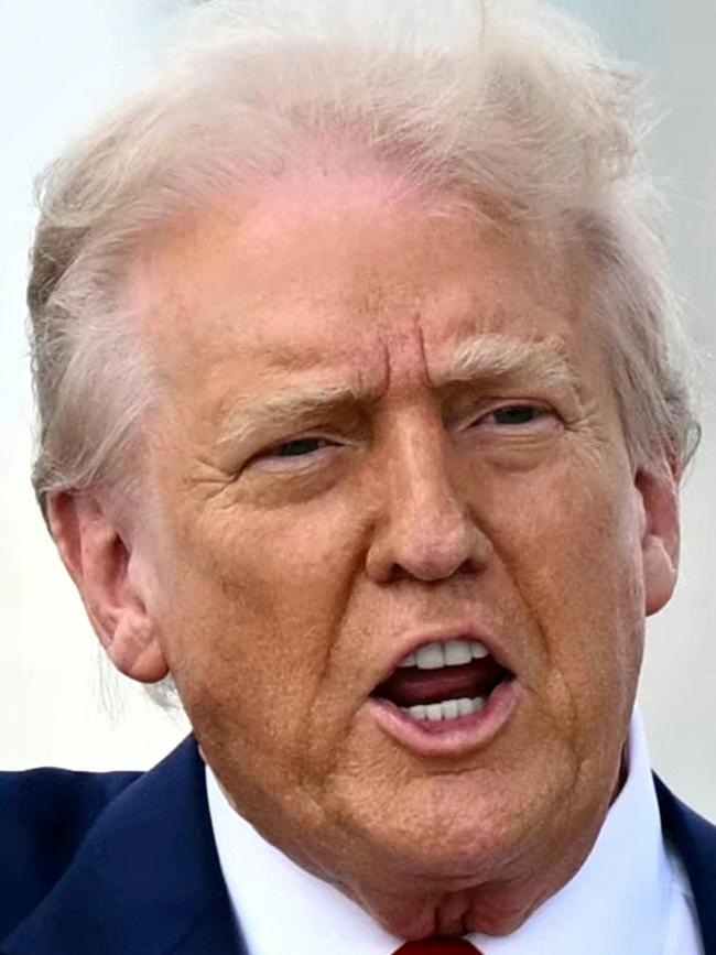 US President Donald Trump (L) in Miami, Florida, on April 3, 2025. Picture: AFP.