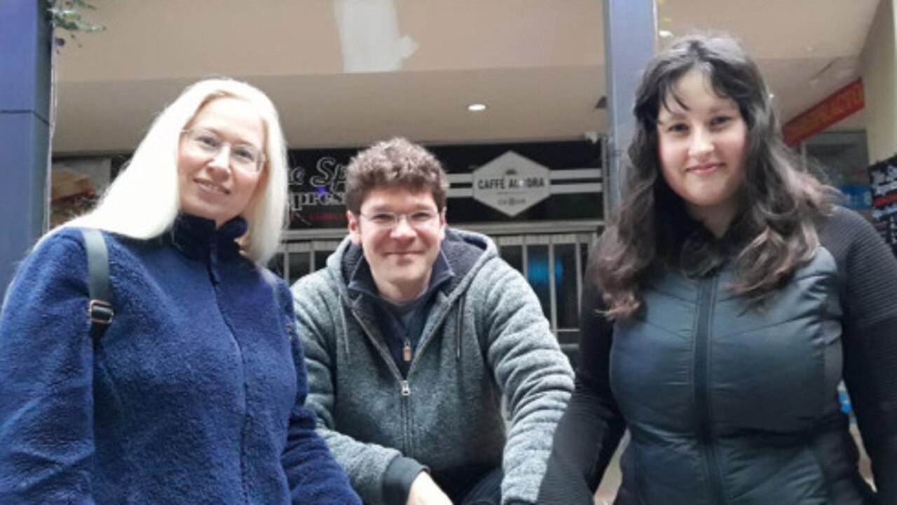 Lydia (centre) met Chris and fell in love after moving to Australia.