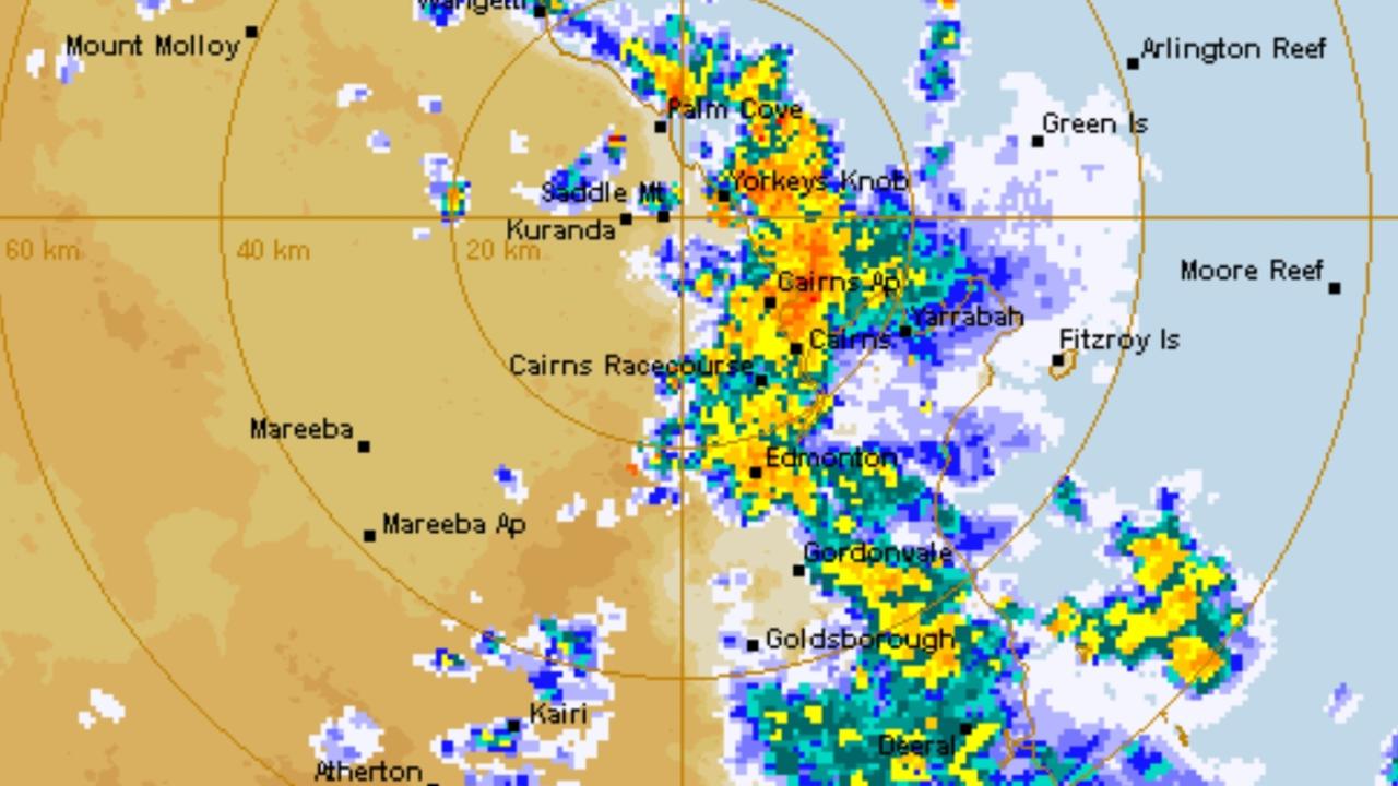 Cairns cyclone threat Thunderstorm breaks as extreme weather conditions linger Herald Sun