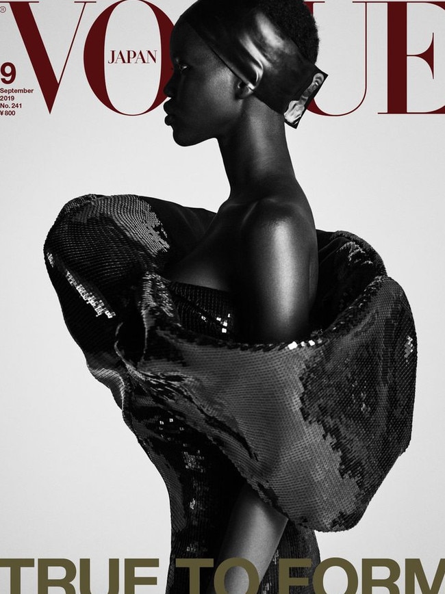 Adut Akech on the cover of Vogue Japan’s September issue.