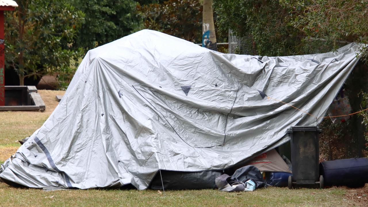 More than 60 tents currently established in Musgrave Park. Picture David Clark