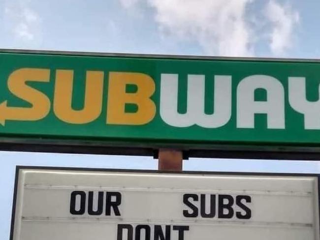 Subway’s ‘distasteful’ sign slammed online