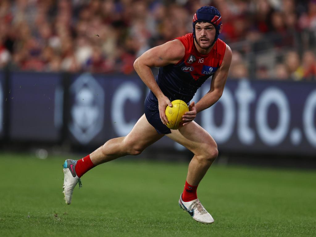 Angus Brayshaw will get every cent of his contract signed with the Demons. Picture: Michael Klein