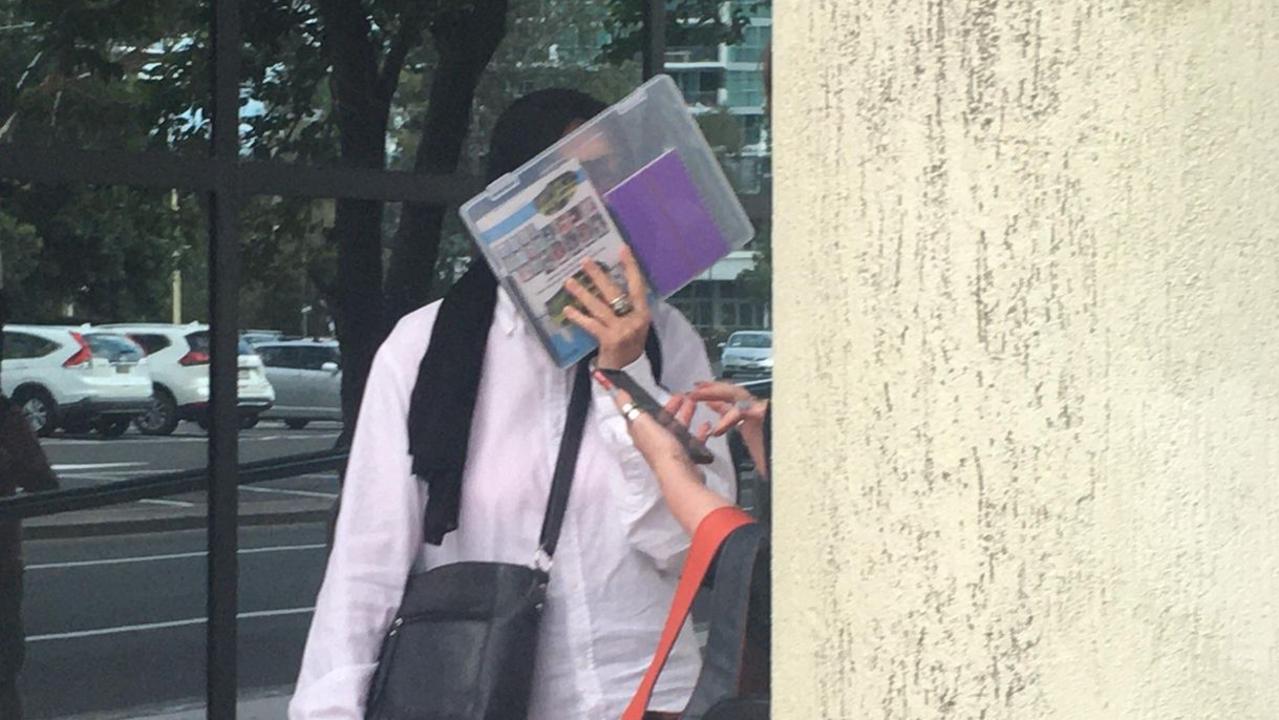 Vivienne Mary Glover waiting for a car outside Maroochydore District court on Friday. Picture: Laura Pettigrew.