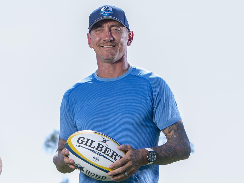 Former rugby star Mat Rogers has detailed the harrowing health battle he has kept secret. Picture: Jerad Williams