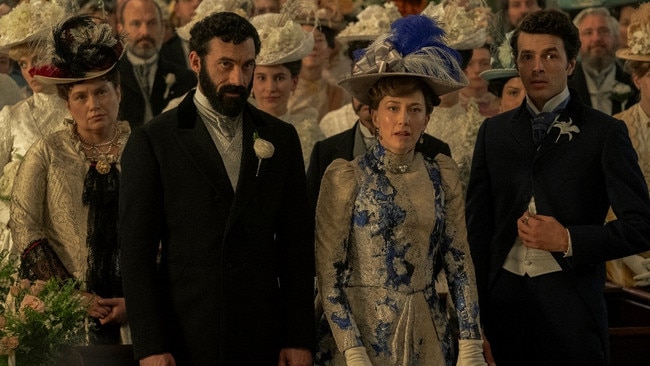 Carrie Coon (second from right) returns for The Gilded Age Season 3.