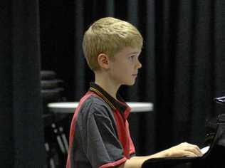 Edmund Rayner in Section 401 - Piano Solo 7 years (Kylie-Maree, Lachlan and Daena Scheuber perpetual trophy). Picture: Jann Houley