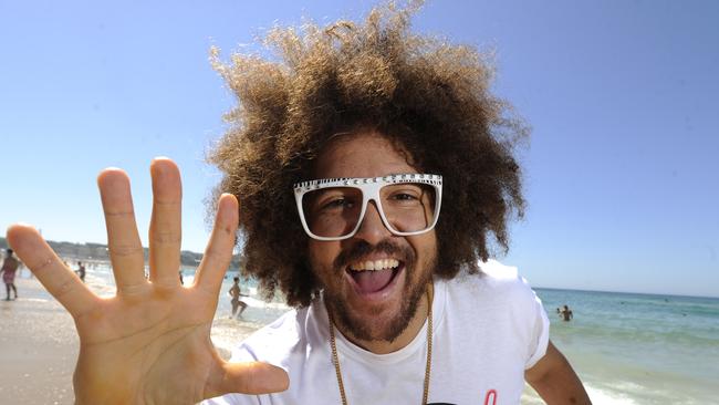 Redfoo at Bondi Beach. Picture: Craig Wilson