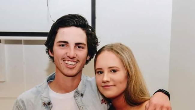 Grieving parents Marc and Anita Sertori son Charlie — pictured with his sister Katie — died when he was 18. He is buried at the Bendigo Cemetery. Picture: David Caird