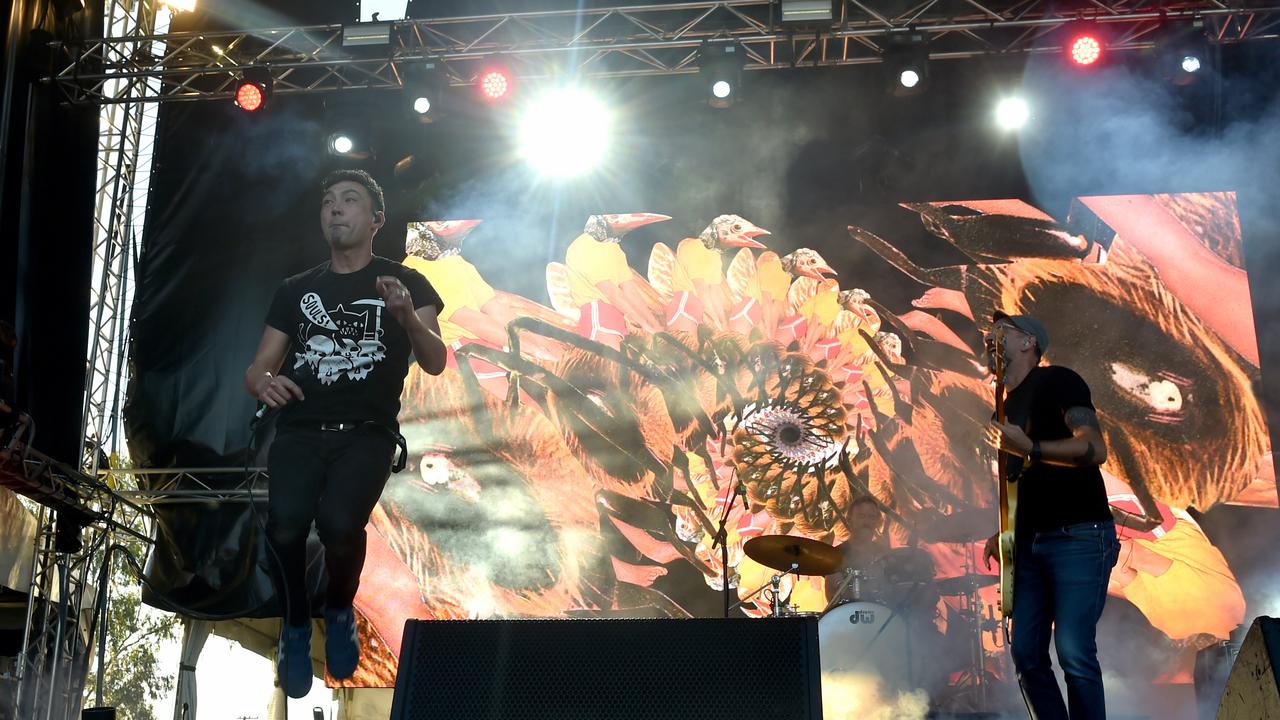 Townsville Groovin the Moo. Quan Yeomans and Ben Ely from Regurgitator. Picture: Evan Morgan