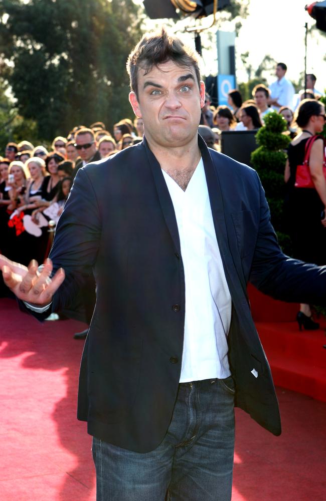 Robbie Williams, also wondering what event he was at.