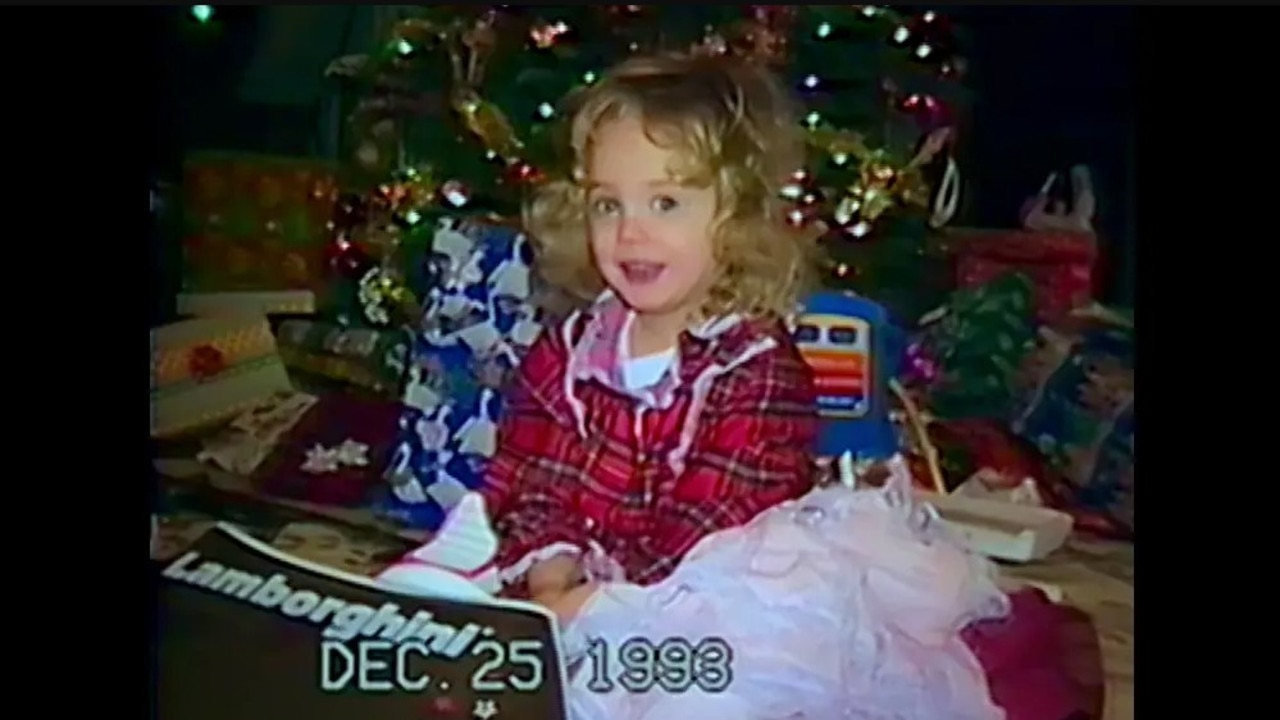 JonBenét inside her living room during Christmas Dec 25 1993. Picture: