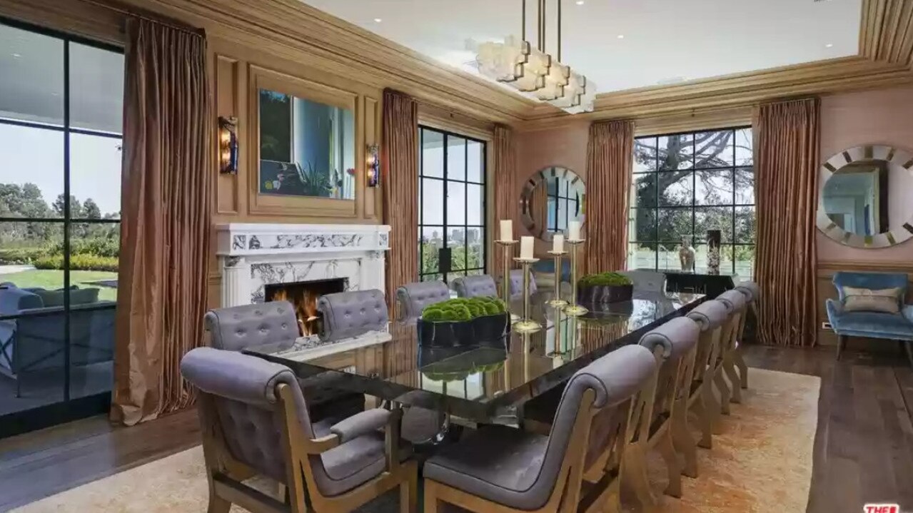 The formal dining room has a fireplace. Picture: Realtor.com