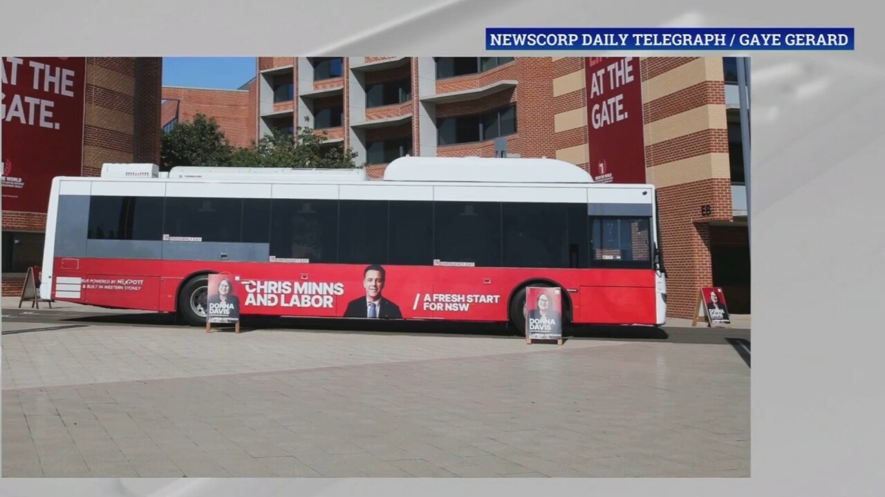 NSW Labor's electric campaign bus breaks down